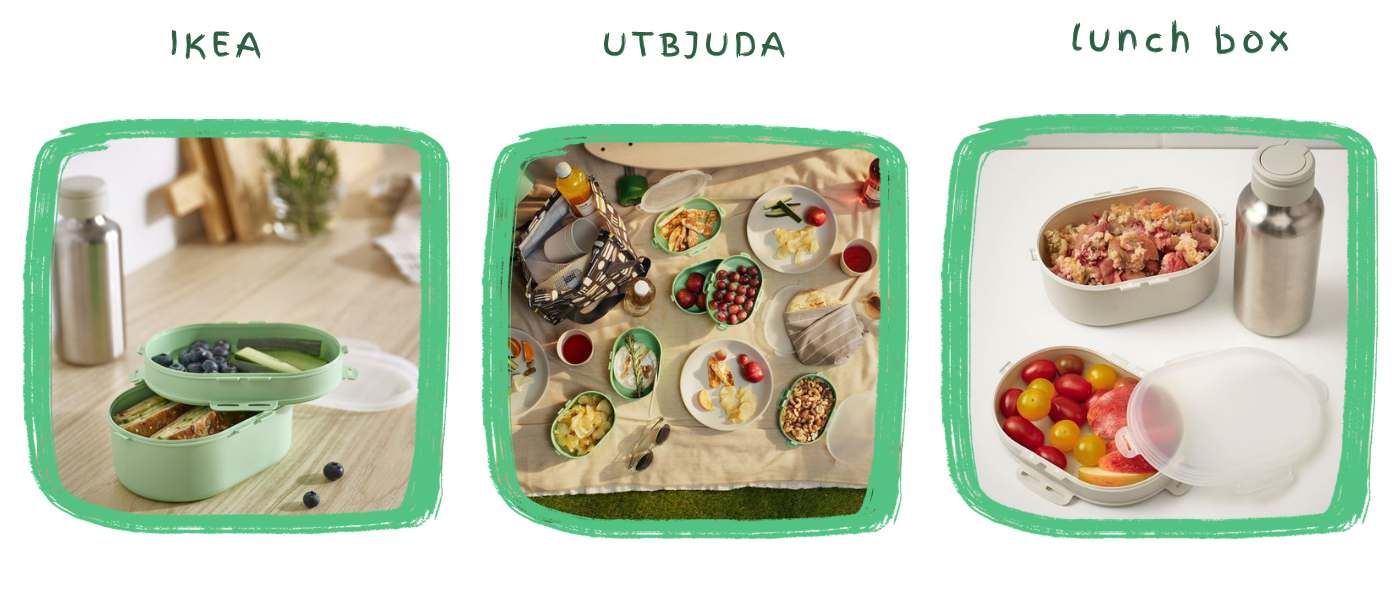 ظرف غذای 2 طبقه ایکیا مدل IKEA UTBJUDA